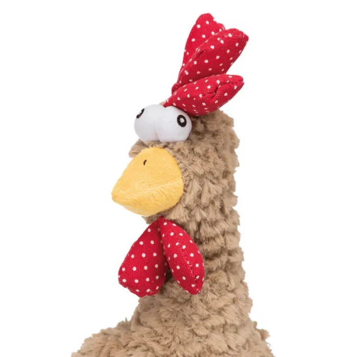 Trixie- Rooster Animal Sound Plush Dog Toy