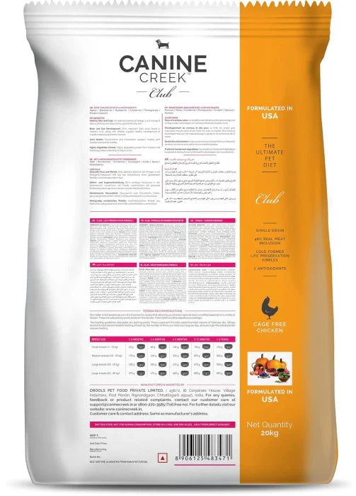 Canine Creek- Club Ultra Premium Dry Dog Food for all Life Stage