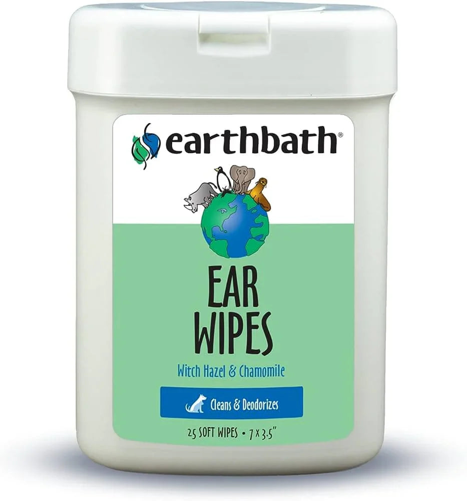 Earthbath - Ear Wipes with Witch Hazel (25 ct)