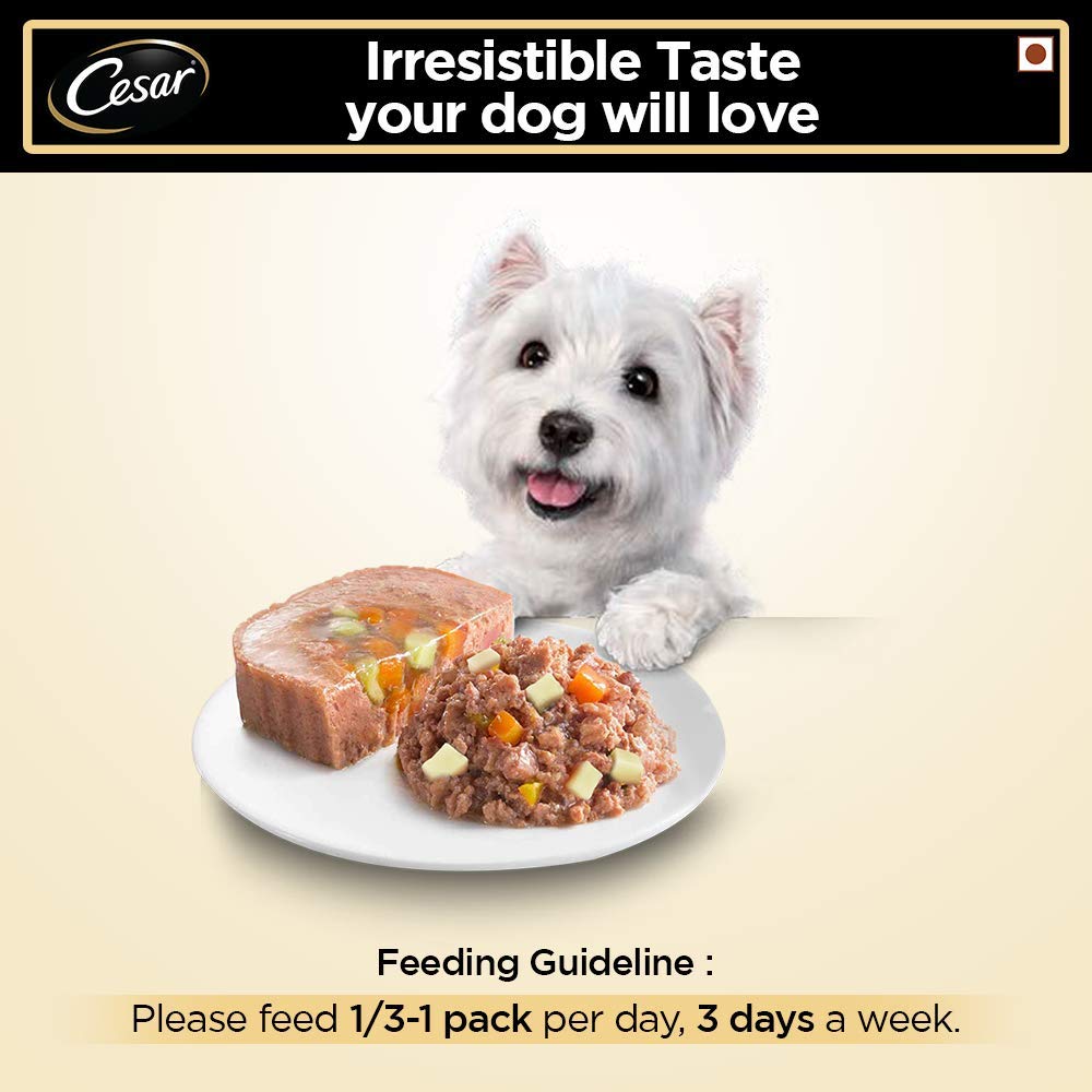 Cesar- Salmon Dog Wet Food Potato Tray