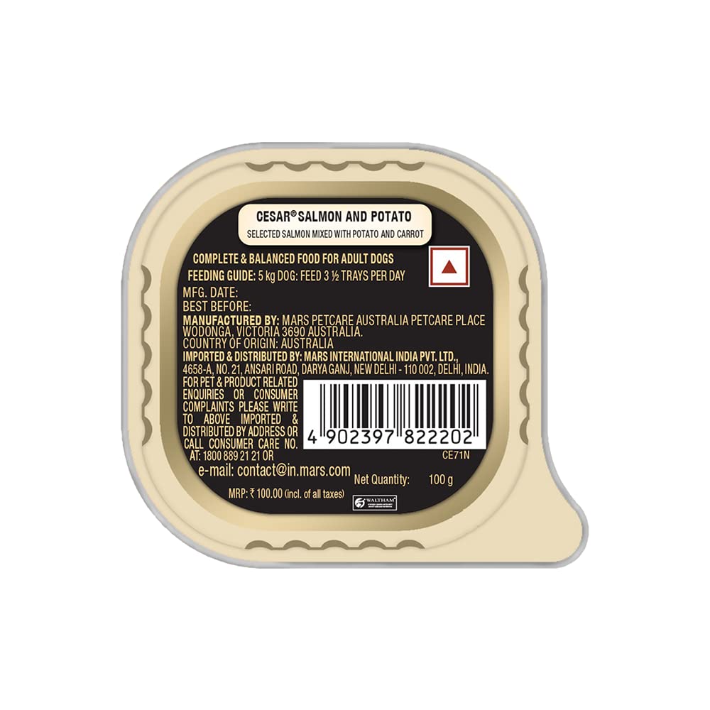 Cesar- Salmon Dog Wet Food Potato Tray