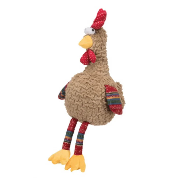 Trixie- Rooster Animal Sound Plush Dog Toy