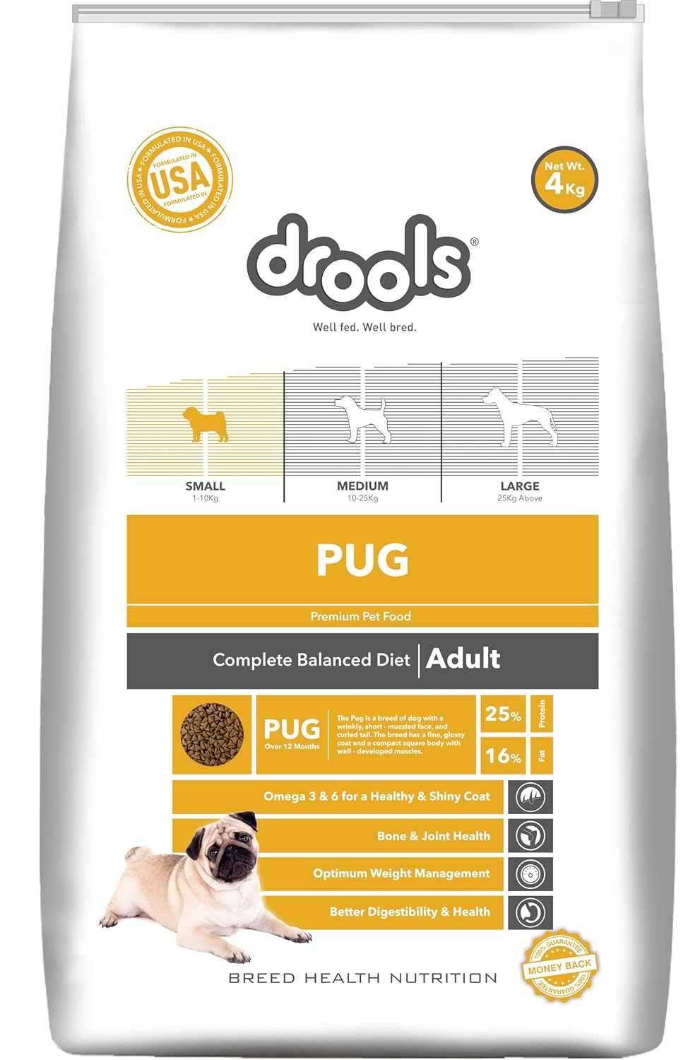 Drools - Pug Adult Premium Dog Food