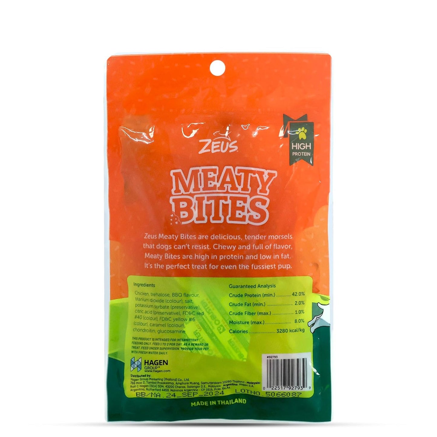 Zeus- Meaty Bites Chicken Bacon Strip Dog Treats