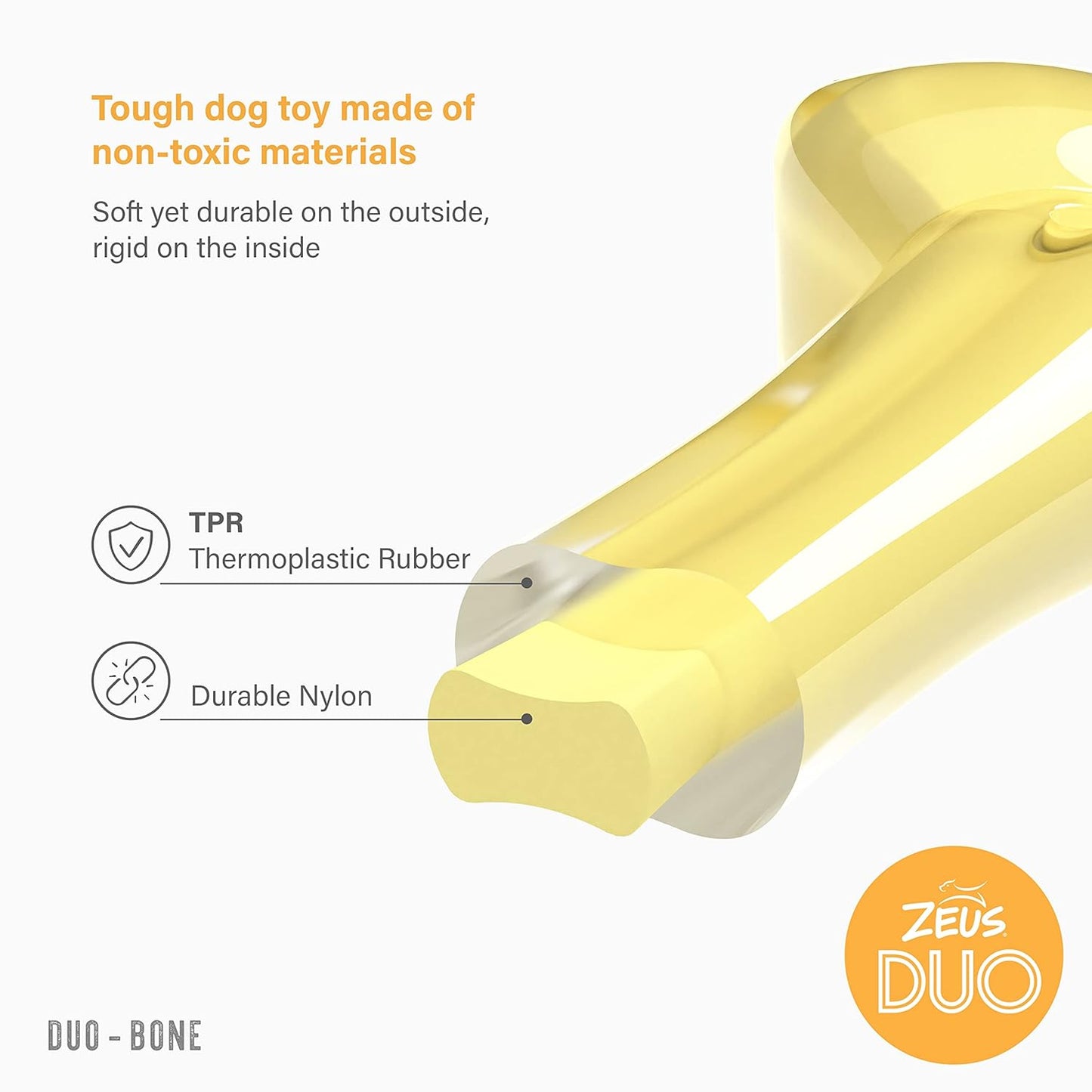 Zeus - Duo Bone 18Cm Yellow Coconut