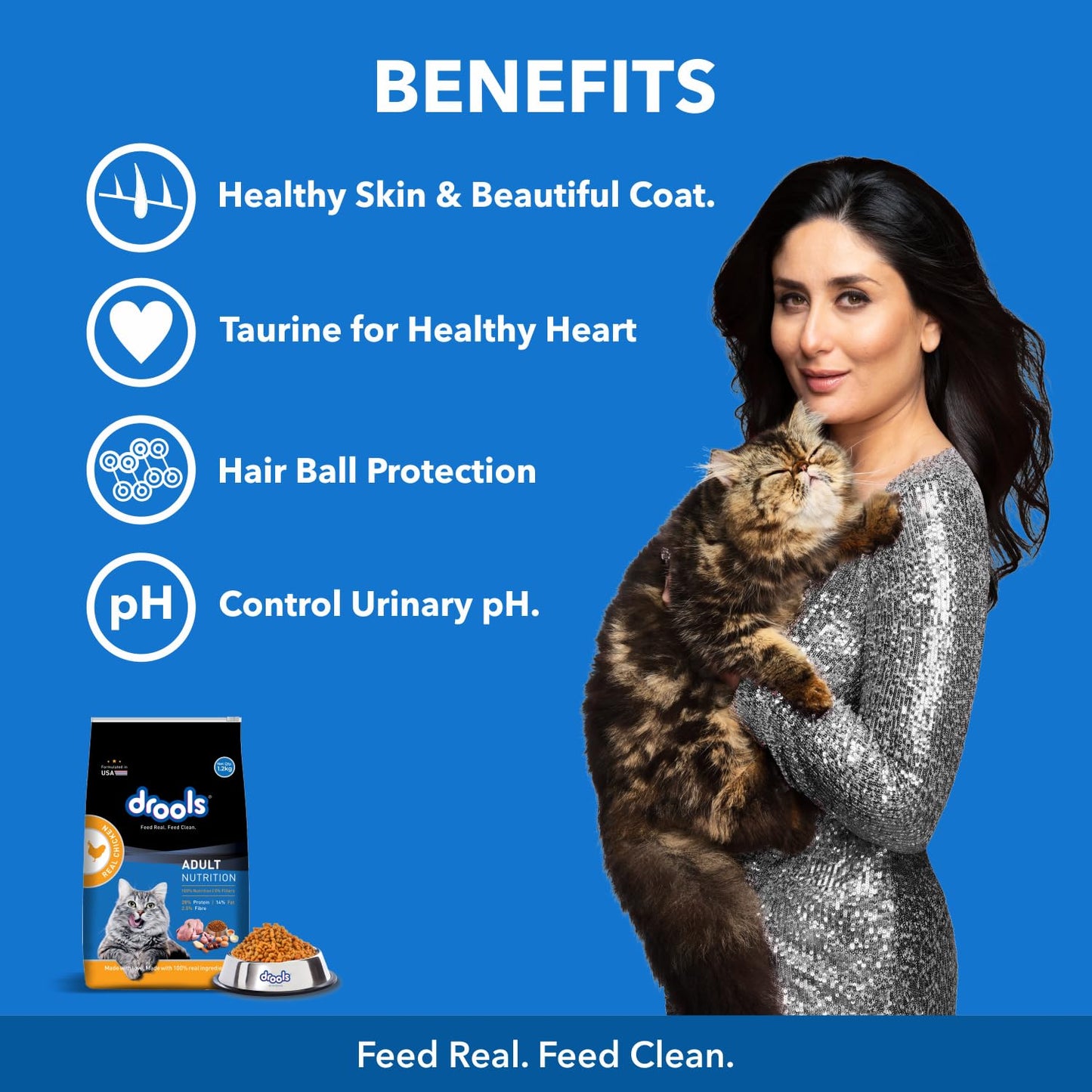 Drools - Adult Dry Cat Food Real Chicken