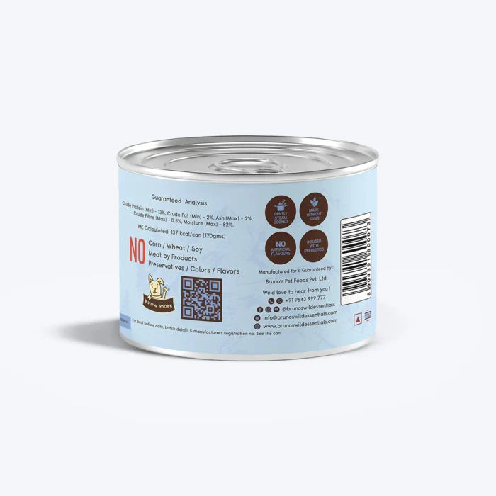 Bruno's Wild-Essentials Chicken with Chicken Liver & Vegetables in Gravy Wet Dog Food