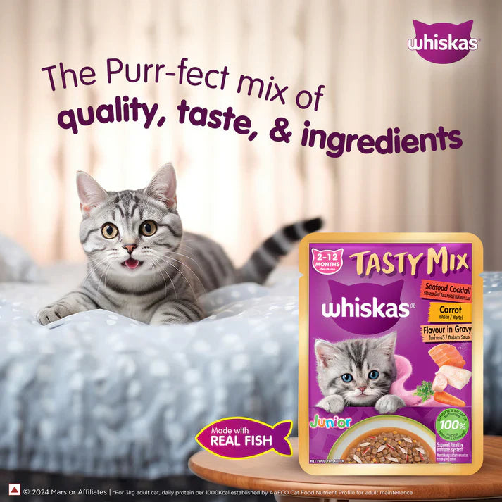 Whiskas- Tasty mix Kitten Wet Food