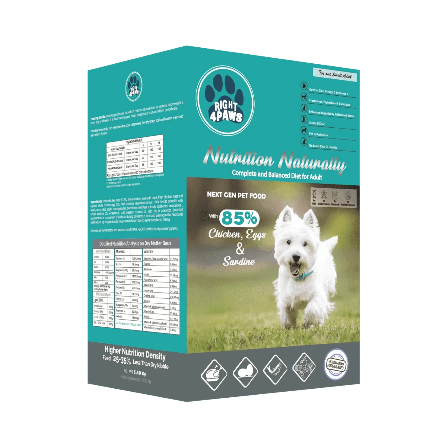 Right4paws - Toy & Small Breed Diet for Adult Dogs