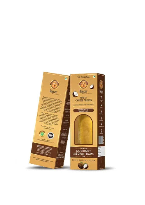 Dogsee- Singles Coconut Medium Long lasting Dental Chew for Medium Dogs