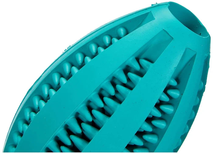 Trixie- Denta Fun Rugby Ball Mint Fresh Natural Rubber