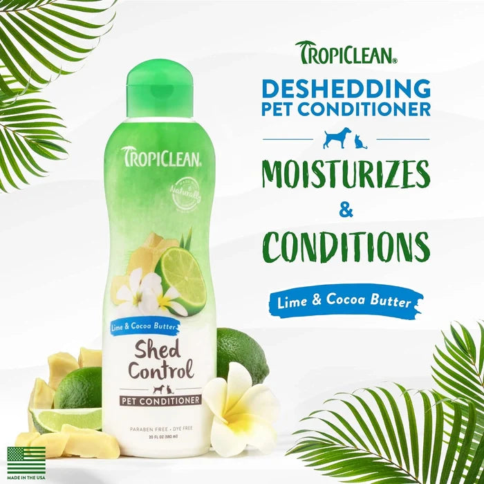 TropiClean - Lime and Cocoa Butter DeShedding Pet Conditioner