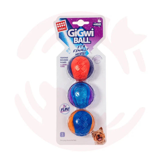 Gigwi- Ball Squeaker 3Pk