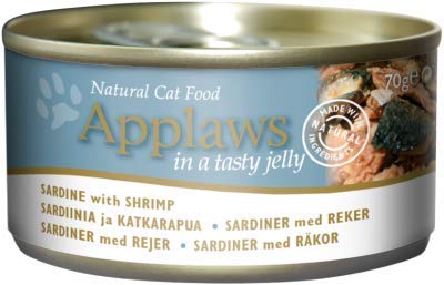 Applaws-Wet Cat Tin Food Sardine Shrimp in Jelly
