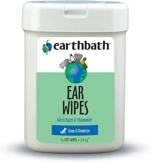 Earthbath - Ear Wipes with Witch Hazel (25 ct)