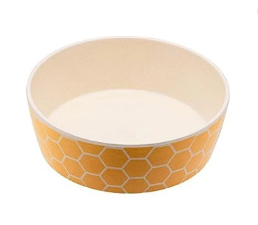 Beco- Pets Bee Print Dog Bowl