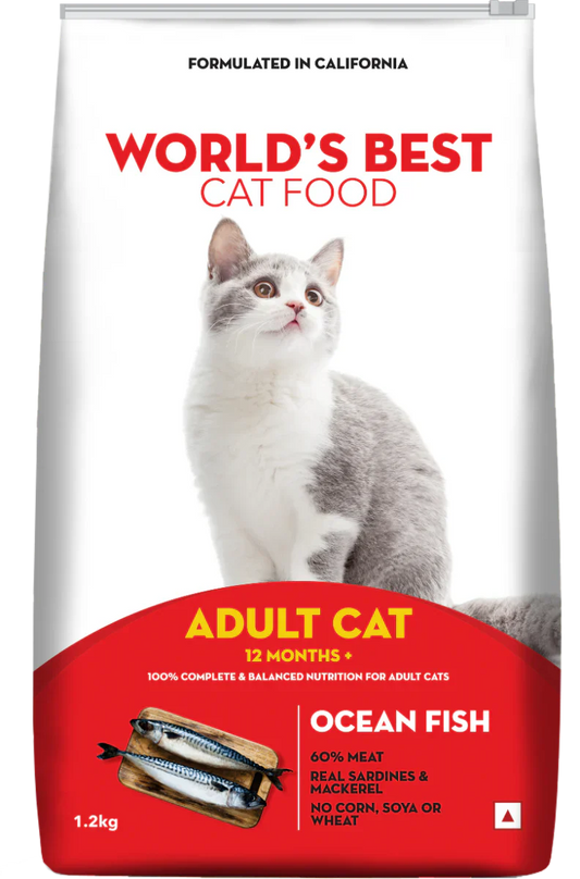 Worlds Best- Ocean Fish Adult Cat Dry Food