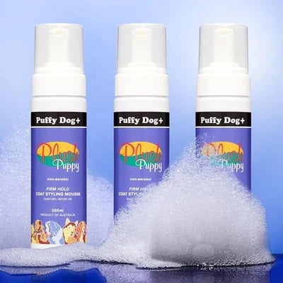 Plush Puppy-Puffy Dog + Firm Hold Mousse