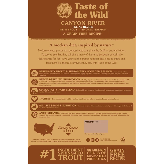 Taste Of Wild- Canyon River Feline