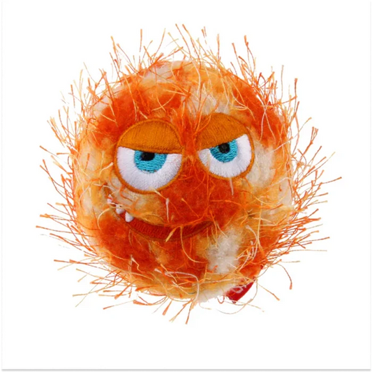 Gigwi- Crazy Ball with foam rubber ball and squeaker Medium Orange