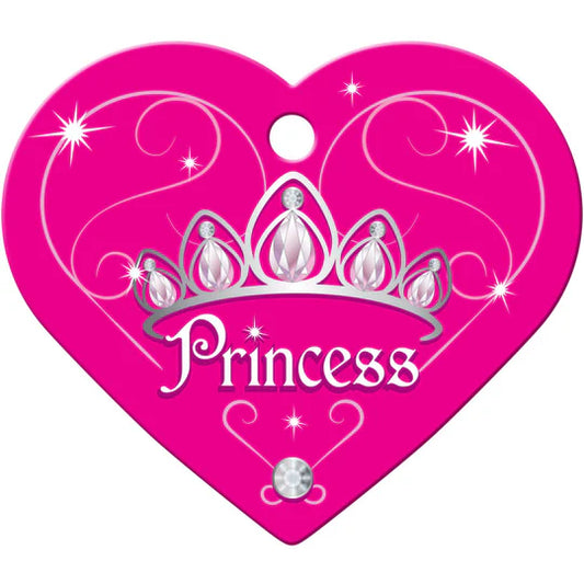 Quick Tag - Heart Large Princess Dark Pink