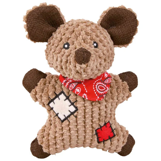 Trixie- Mouse With Patches Fabric Jute