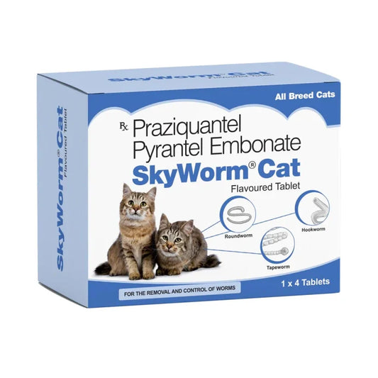 Skyec- Skyworm Cat Deworming Tablet pack of 4 Tablets