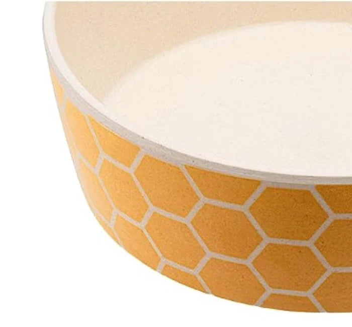 Beco- Pets Bee Print Dog Bowl
