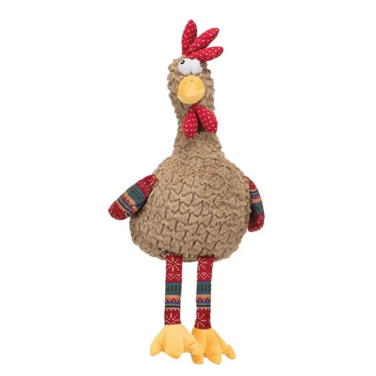Trixie- Rooster Animal Sound Plush Dog Toy